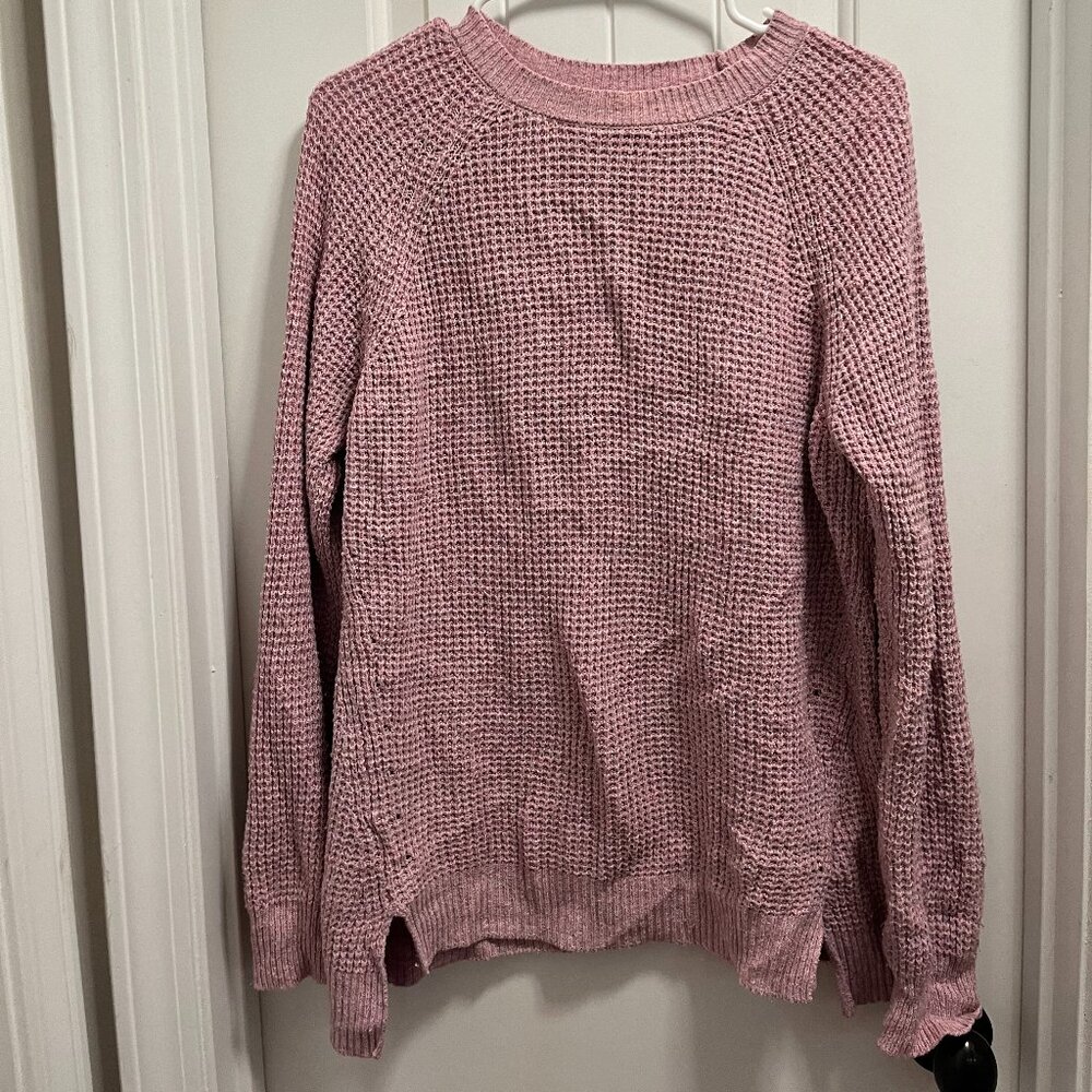 Forever 21 Womens Size Medium Long Sleeve Purple Sweater Knit